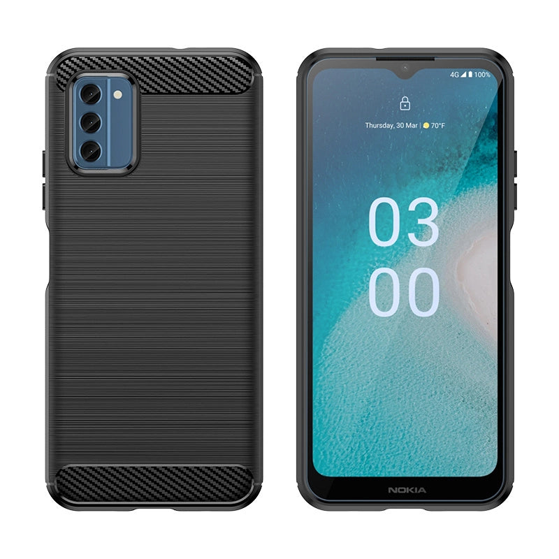 Carbon Case silicone case for Nokia C300 - black_1