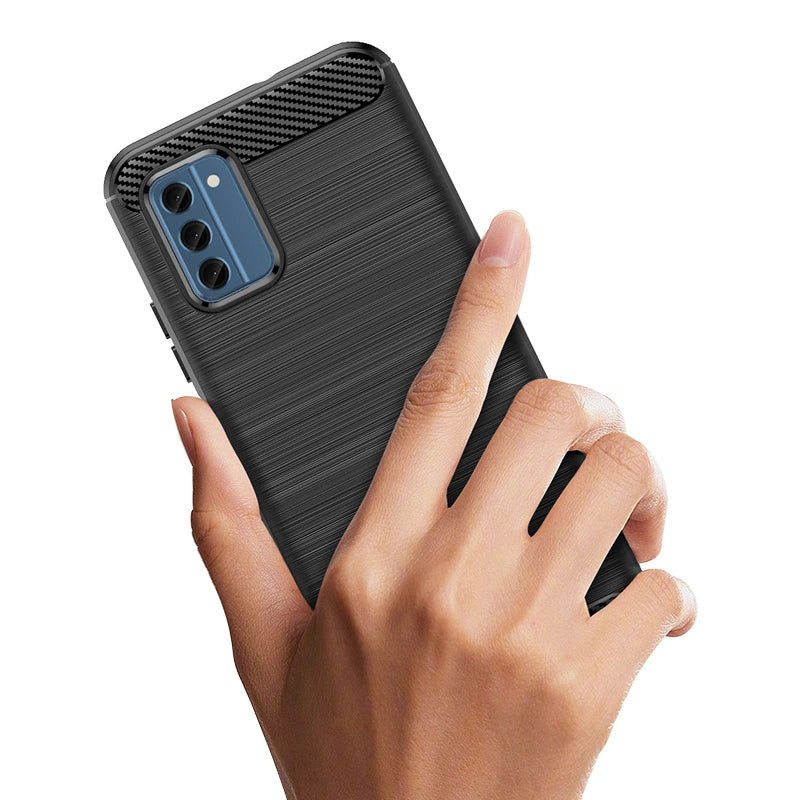 Carbon Case silicone case for Nokia C300 - black_4