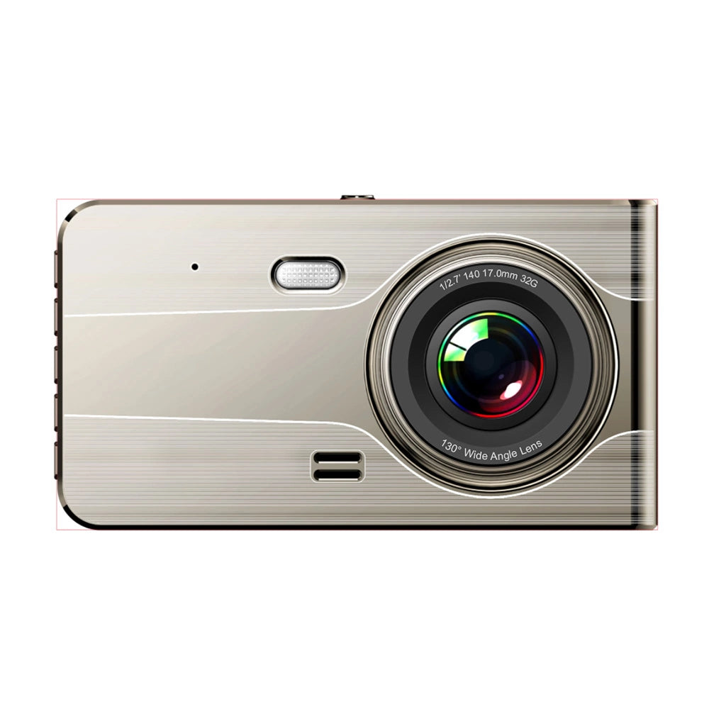 DVR979G Full HD G-sensor LCD car video recorder with reversing camera - beige_0