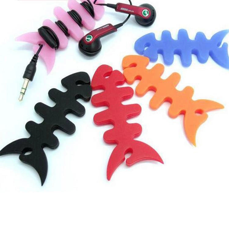 Fish-shaped headphone cable wrap - pink_7