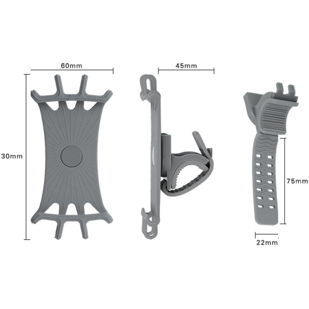 Swivel silicone bike holder with replaceable head - black_4