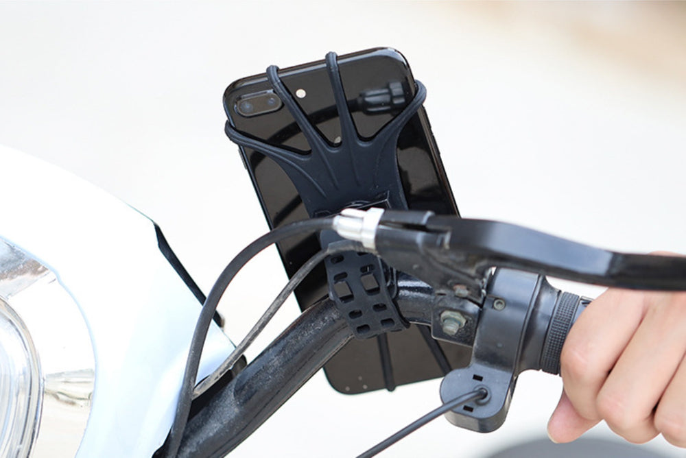 Swivel silicone bike holder with replaceable head - black_1