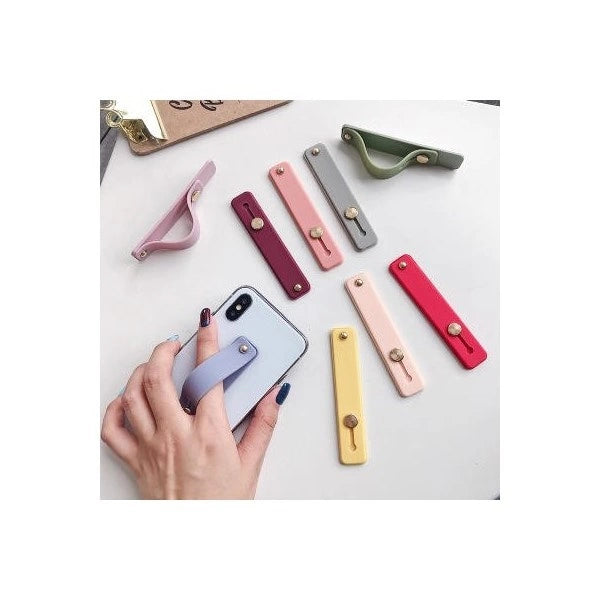 Self-adhesive finger holder with zipper - pink_5