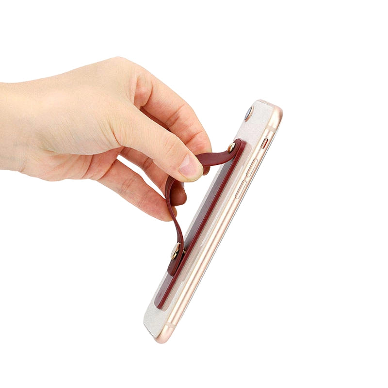 Self-adhesive finger holder with zipper - gray_2