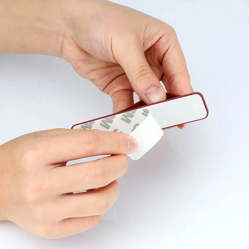 Self-adhesive finger holder with zipper - green_3
