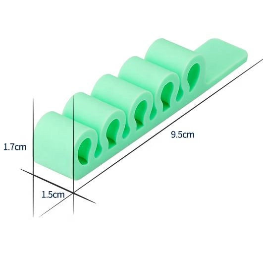 Silicone office organizer - green_3