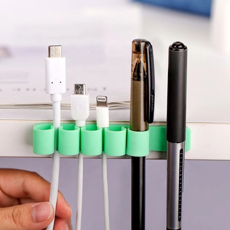 Silicone office organizer - green_4