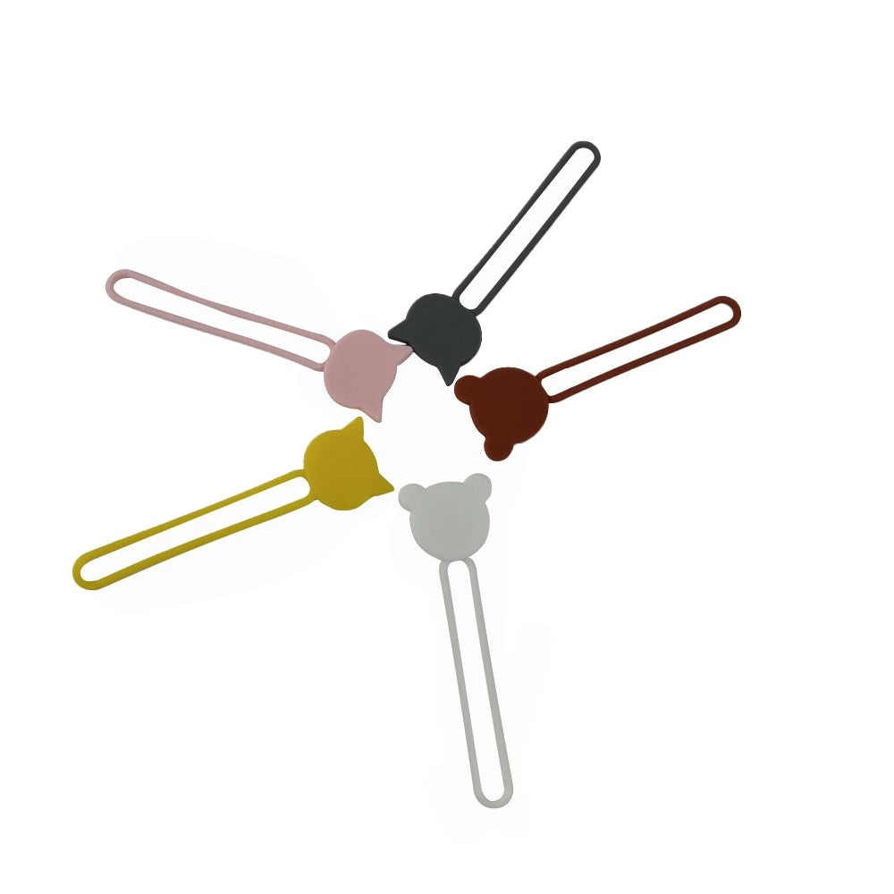 Silicone cable reel - brown_1