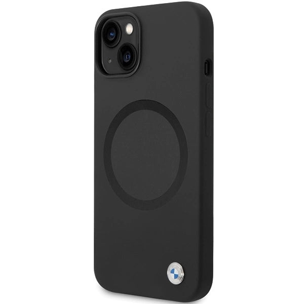 BMW BMHMP14SSILBK2 case for iPhone 14 - black Signature Liquid Silicone MagSafe_1
