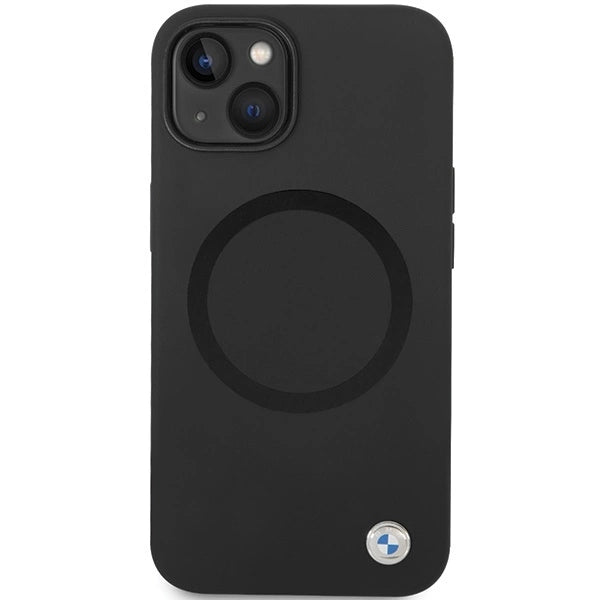 BMW BMHMP14SSILBK2 case for iPhone 14 - black Signature Liquid Silicone MagSafe_2