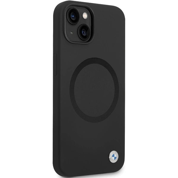 BMW BMHMP14SSILBK2 case for iPhone 14 - black Signature Liquid Silicone MagSafe_3