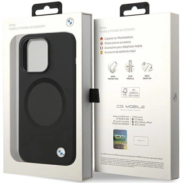 BMW BMHMP14XSILBK2 case for iPhone 14 Pro Max 6.7" - black Signature Liquid Silicone MagSafe_7