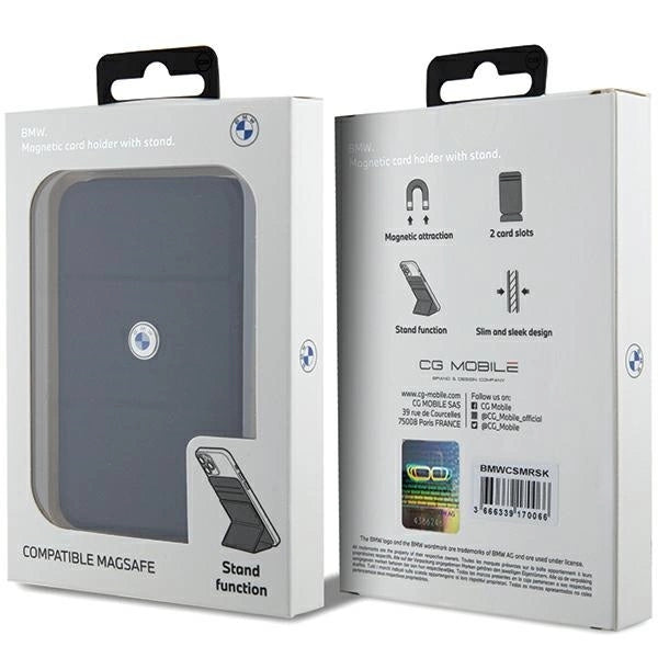 BMW Wallet Card Slot Stand Case BMWCSMRSK Case - black MagSafe Signature Collection_4