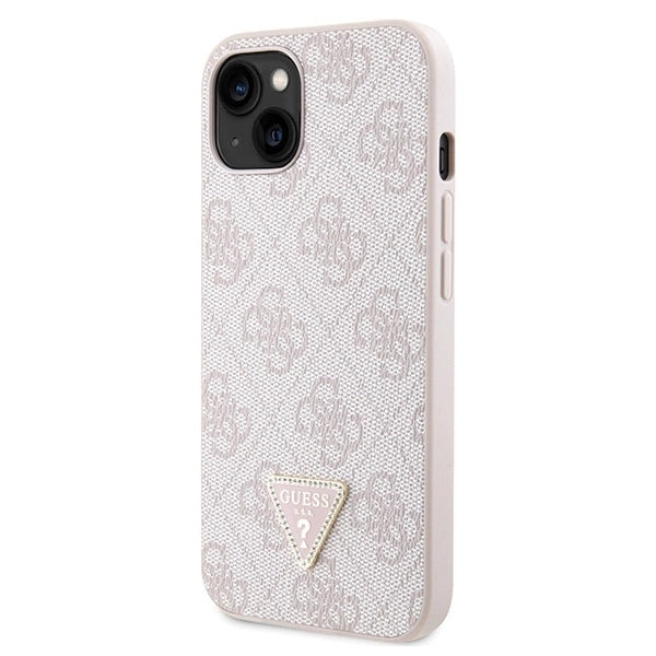 Guess GUHCP14XP4TDSCPP case for iPhone 14 Pro Max 6.7" - pink Crossbody 4G Metal Logo_1