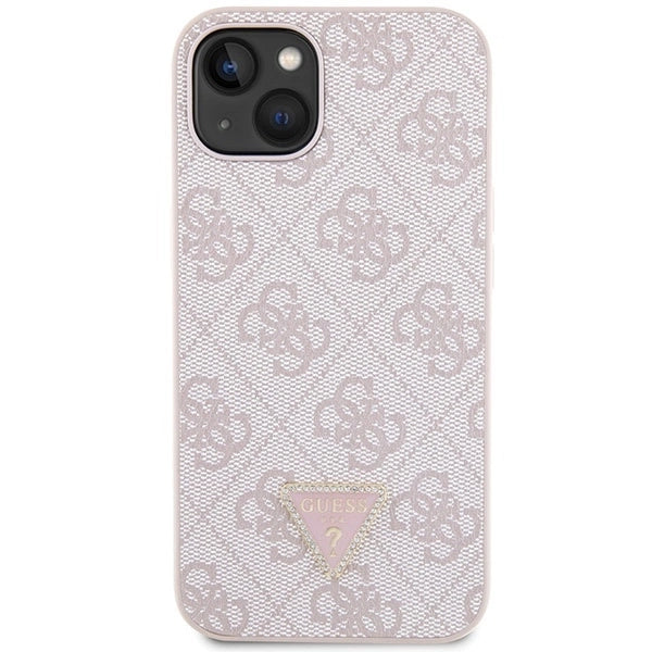 Guess GUHCP14XP4TDSCPP case for iPhone 14 Pro Max 6.7" - pink Crossbody 4G Metal Logo_2