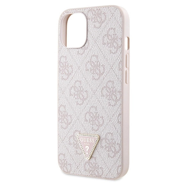 Guess GUHCP14XP4TDSCPP case for iPhone 14 Pro Max 6.7" - pink Crossbody 4G Metal Logo_6