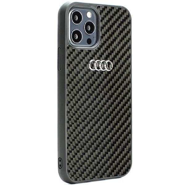 Audi Carbon Fiber iPhone 12/12 Pro 6.1" black/black hardcase AU-TPUPCIP12P-R8/D2-BK_1