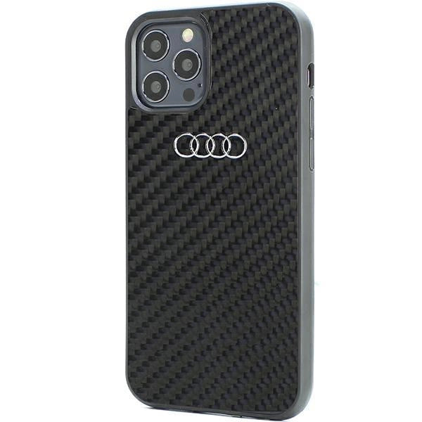 Audi Carbon Fiber iPhone 12/12 Pro 6.1" black/black hardcase AU-TPUPCIP12P-R8/D2-BK_2
