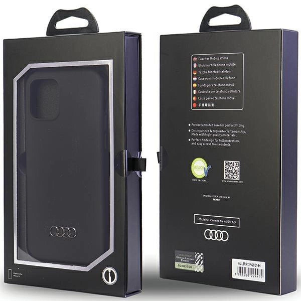 Audi Silicone Case iPhone 12/12 Pro 6.1" black/black hardcase AU-LSRIP12P-Q3/D1-BK_6