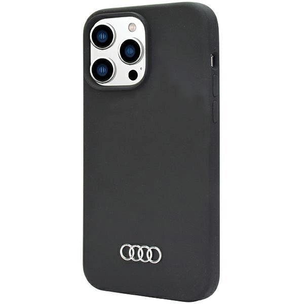 Audi Silicone Case iPhone 14 Pro Max 6.7" black/black hardcase AU-LSRIP14PM-Q3/D1-BK_2