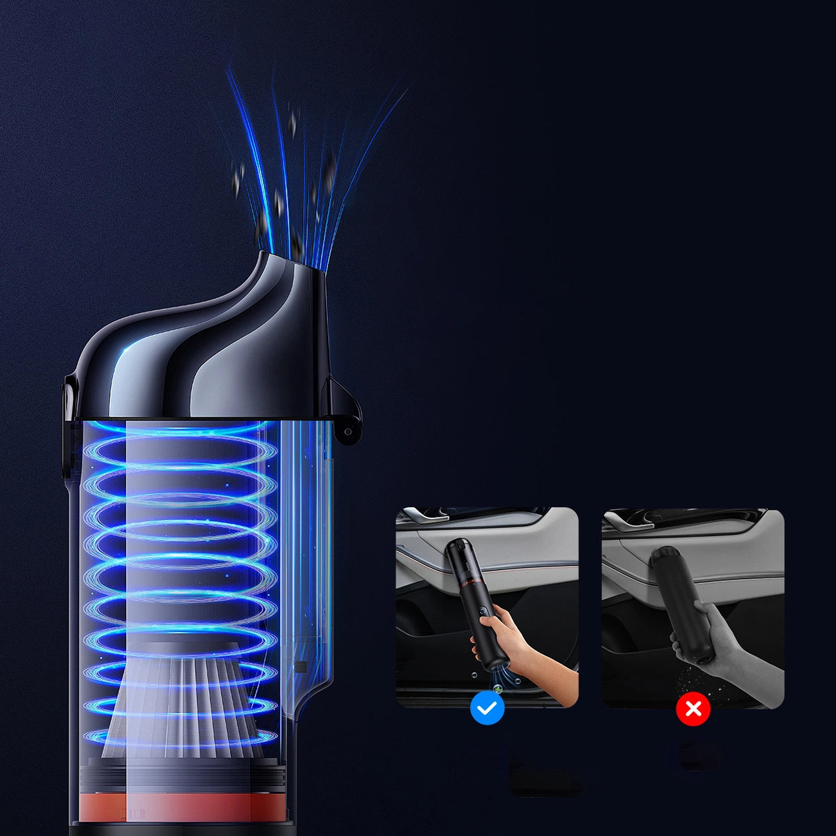 Baseus A5 16000Pa car vacuum cleaner - black_20