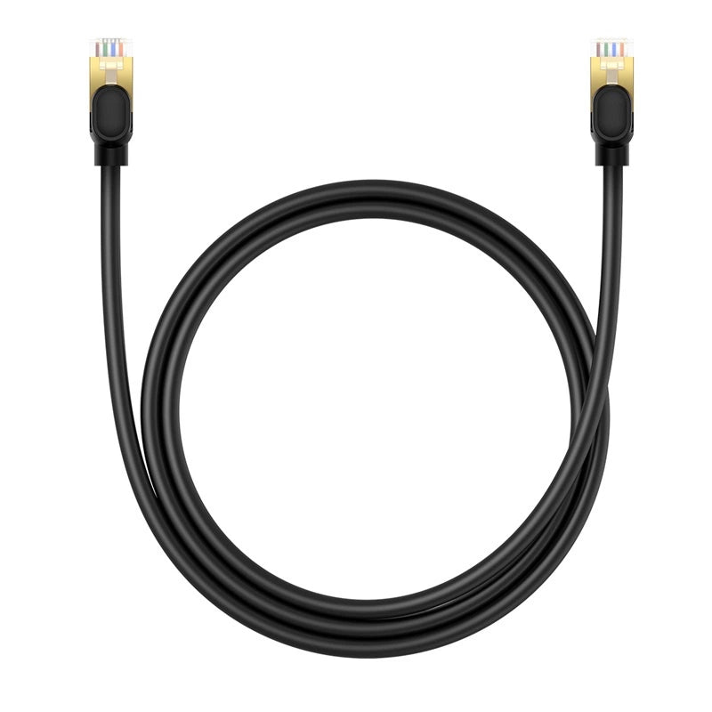 Baseus fast network cable RJ-45 cat.8 40Gbps 1m round - black_0