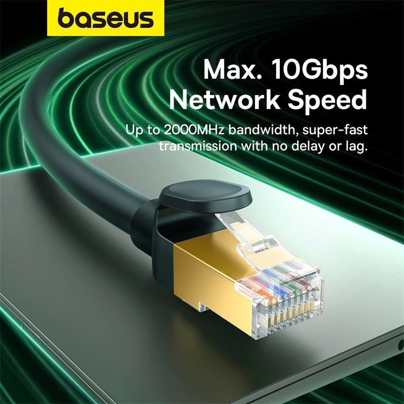 Baseus fast network cable RJ-45 cat.8 40Gbps 1m round - black_13