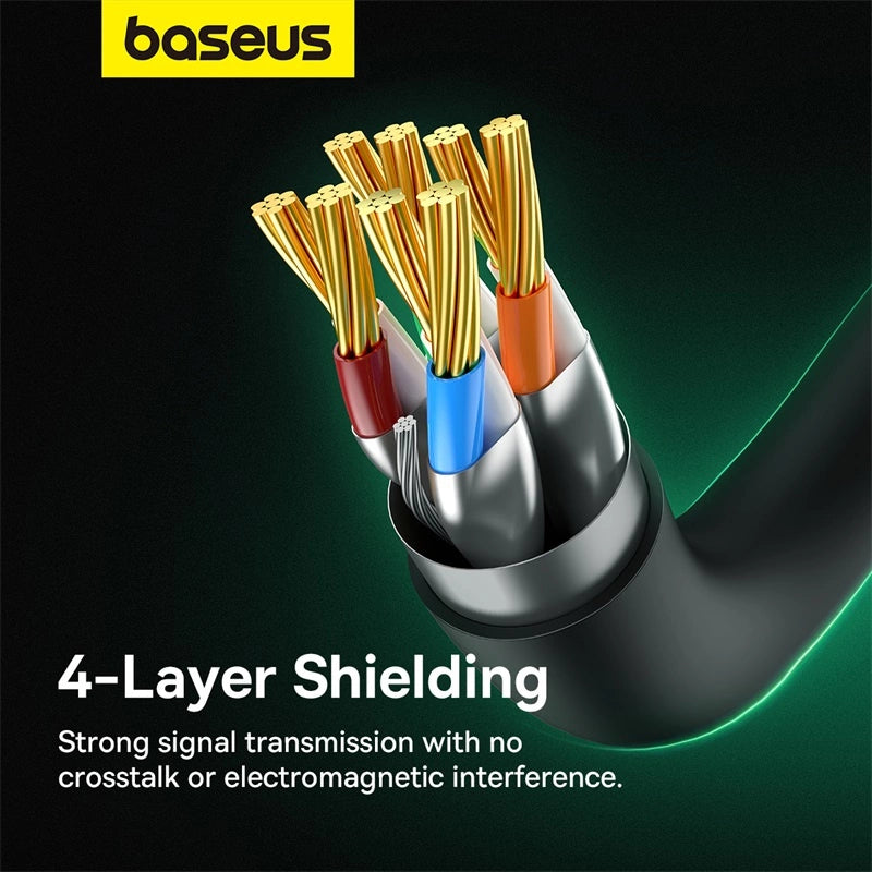 Baseus fast network cable RJ-45 cat.8 40Gbps 1m round - black_15