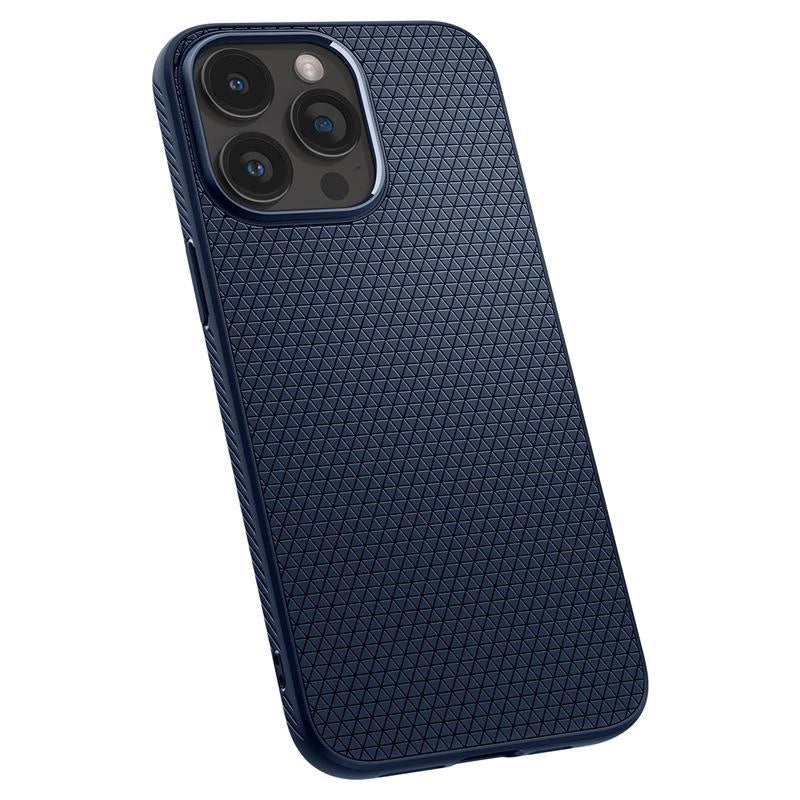 Spigen Liquid Air Case for iPhone 15 Pro Max - Blue_17