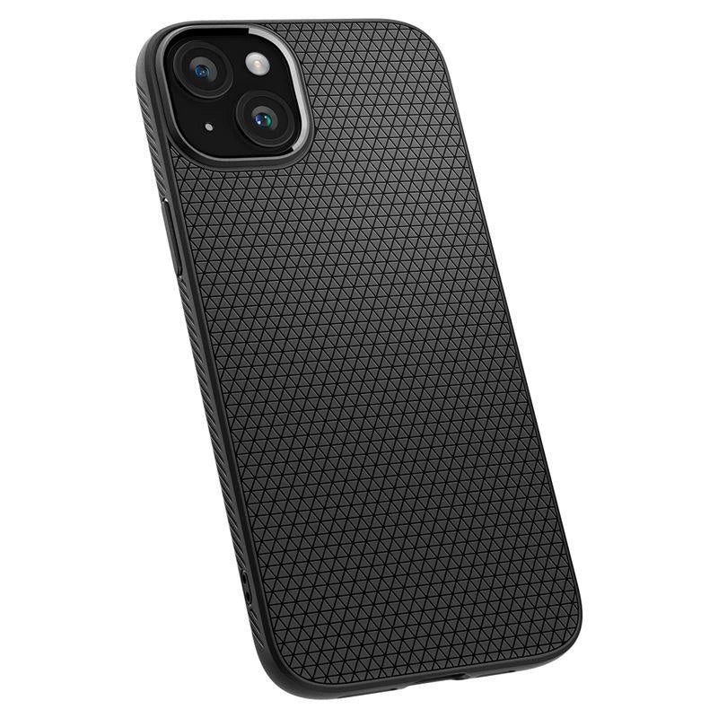 Spigen Liquid Air Case for iPhone 15 Plus - Matte Black_17