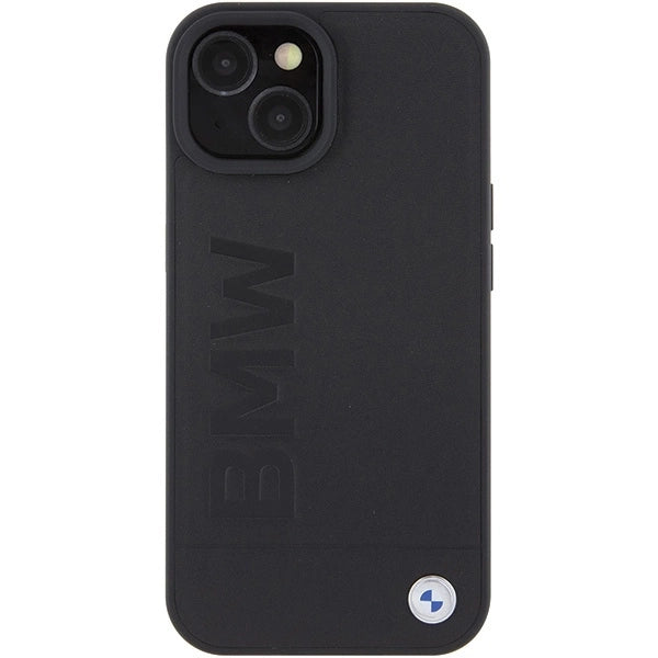 BMW Leather Hot Stamp case for iPhone 15 Plus - black_2