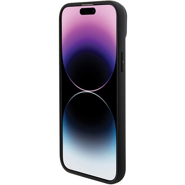 BMW Leather Hot Stamp case for iPhone 15 Plus - black_4