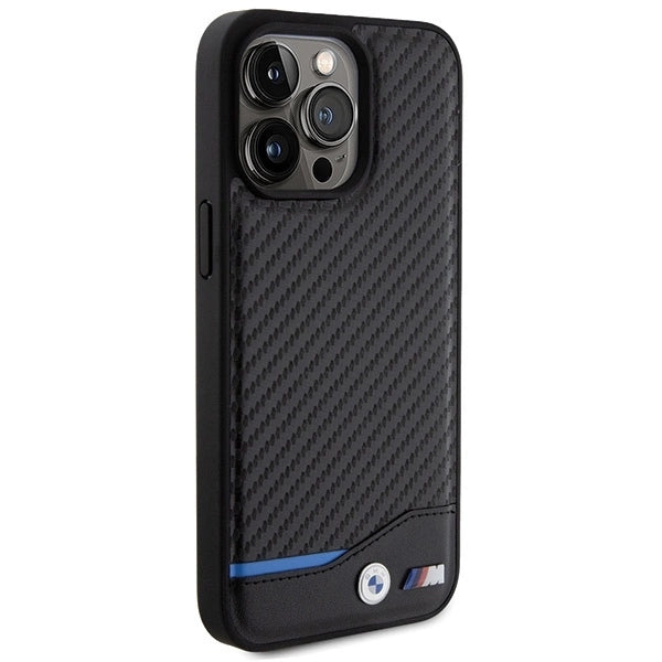 BMW Leather Carbon case for iPhone 15 Pro Max - black_3