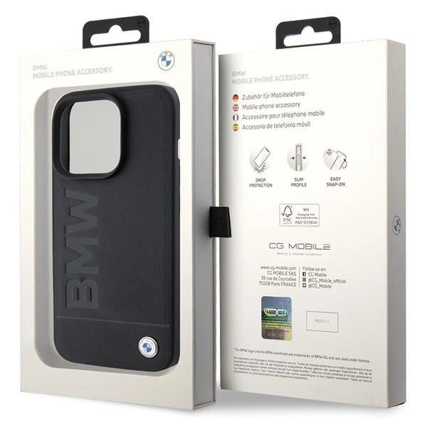 BMW MagSafe Leather Hot Stamp case for iPhone 15 Pro - black_7