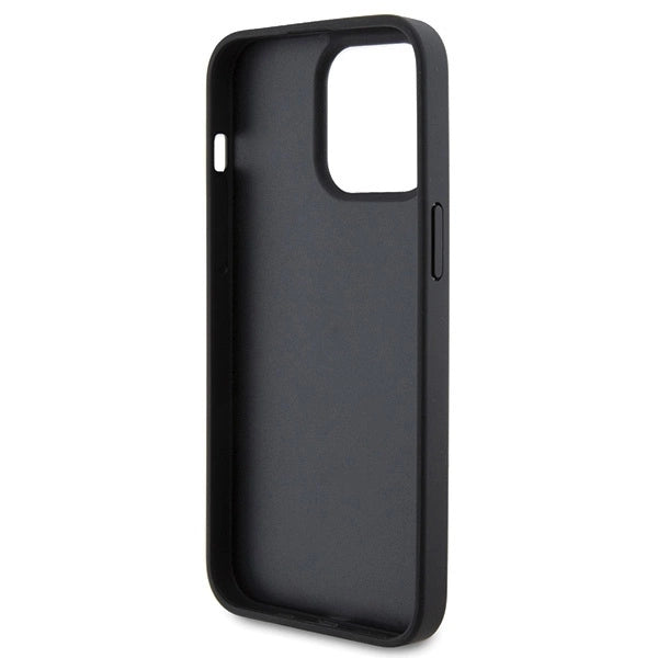 Ferrari Quilted Metal Logo case for iPhone 15 Pro Max - black_6
