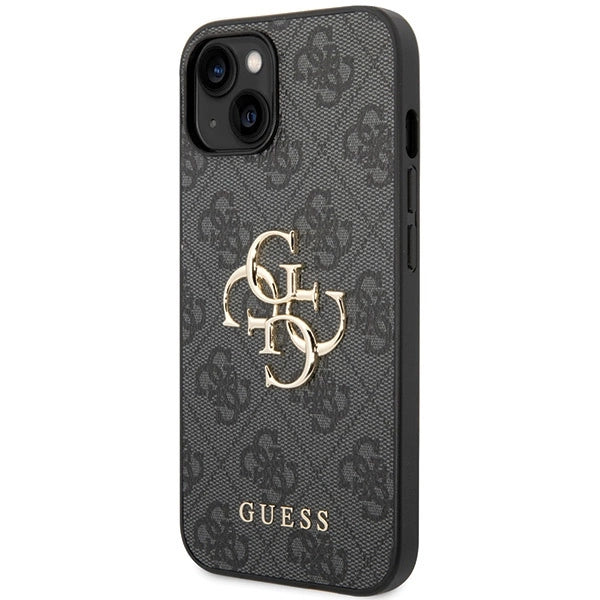 Guess 4G Big Metal Logo iPhone 15 Plus Case - Gray_1