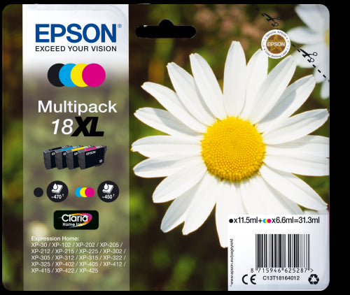 Epson Ink C13T18164012 / 18XL XL Multipack BK,C,M,Y_0