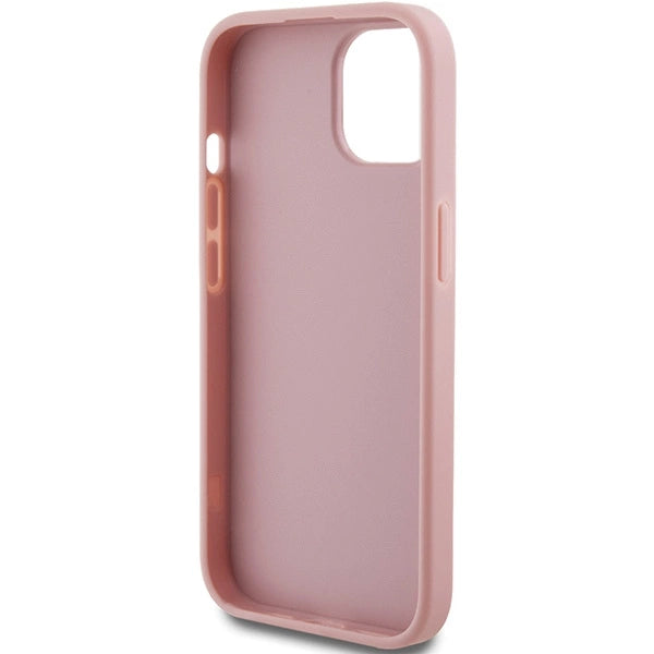 Guess Glitter Script Big 4G case for iPhone 15 - pink_6