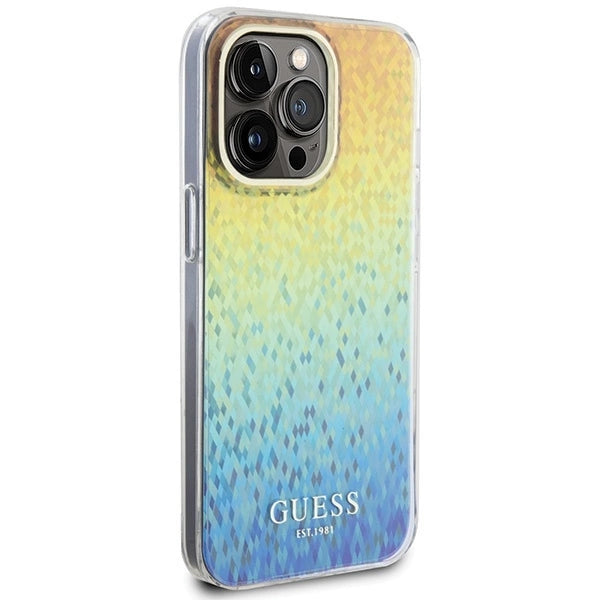 Guess IML Faceted Mirror Disco Iridescent case for iPhone 15 Pro Max - multicolored_3