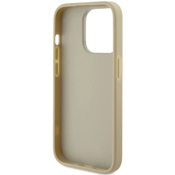 Guess Glitter Script Big 4G Case for iPhone 15 Pro Max - Gold_6
