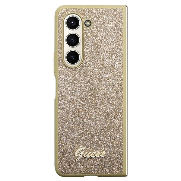 Guess Glitter Script case for Samsung Galaxy Z Fold 5 - gold_1