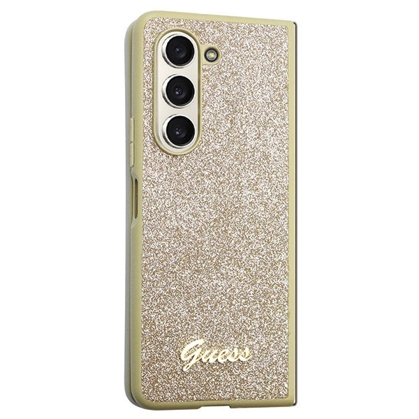 Guess Glitter Script case for Samsung Galaxy Z Fold 5 - gold_4