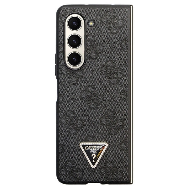 Guess Leather 4G Diamond Triangle case for Samsung Galaxy Z Fold 5 - black_1