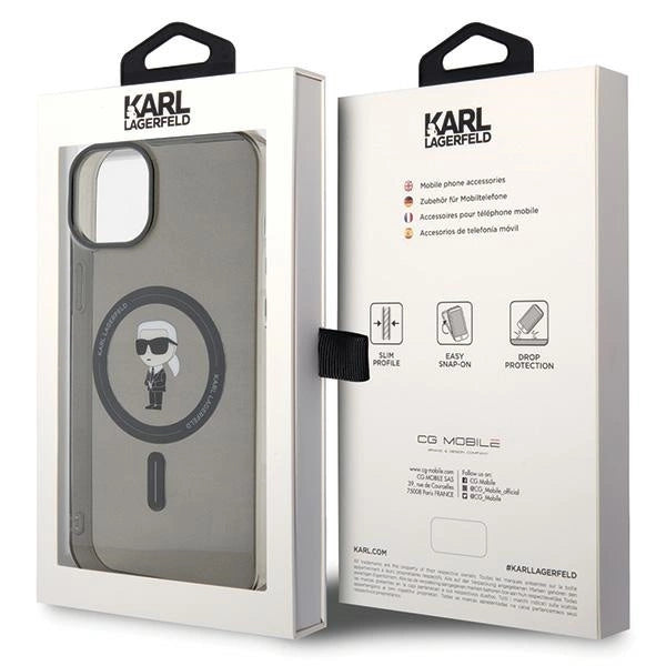 Karl Lagerfeld IML Ikonik MagSafe case for iPhone 15 Plus - black_7
