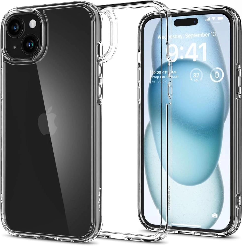 Spigen Ultra Hybrid iPhone 15 Case - Clear_0