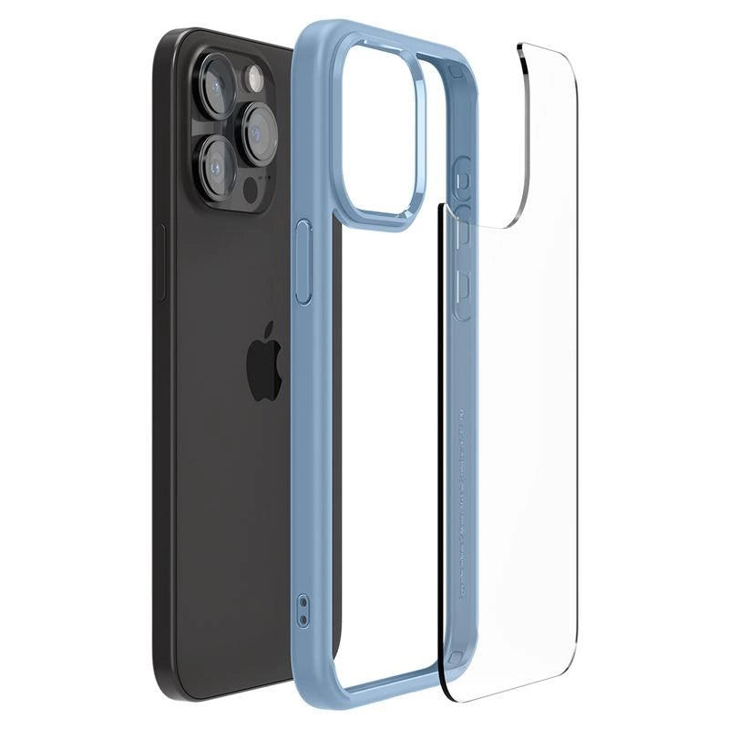 Spigen Crystal Hybrid Case for iPhone 15 Pro Max - Clear Blue_12