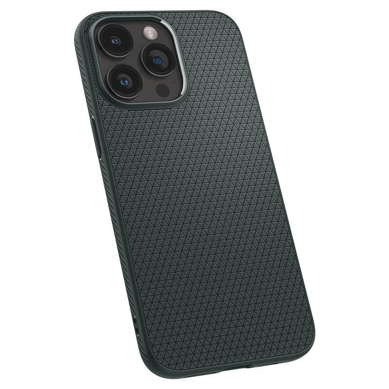 Spigen Liquid Air iPhone 15 Pro Max Case - Dark Green_17