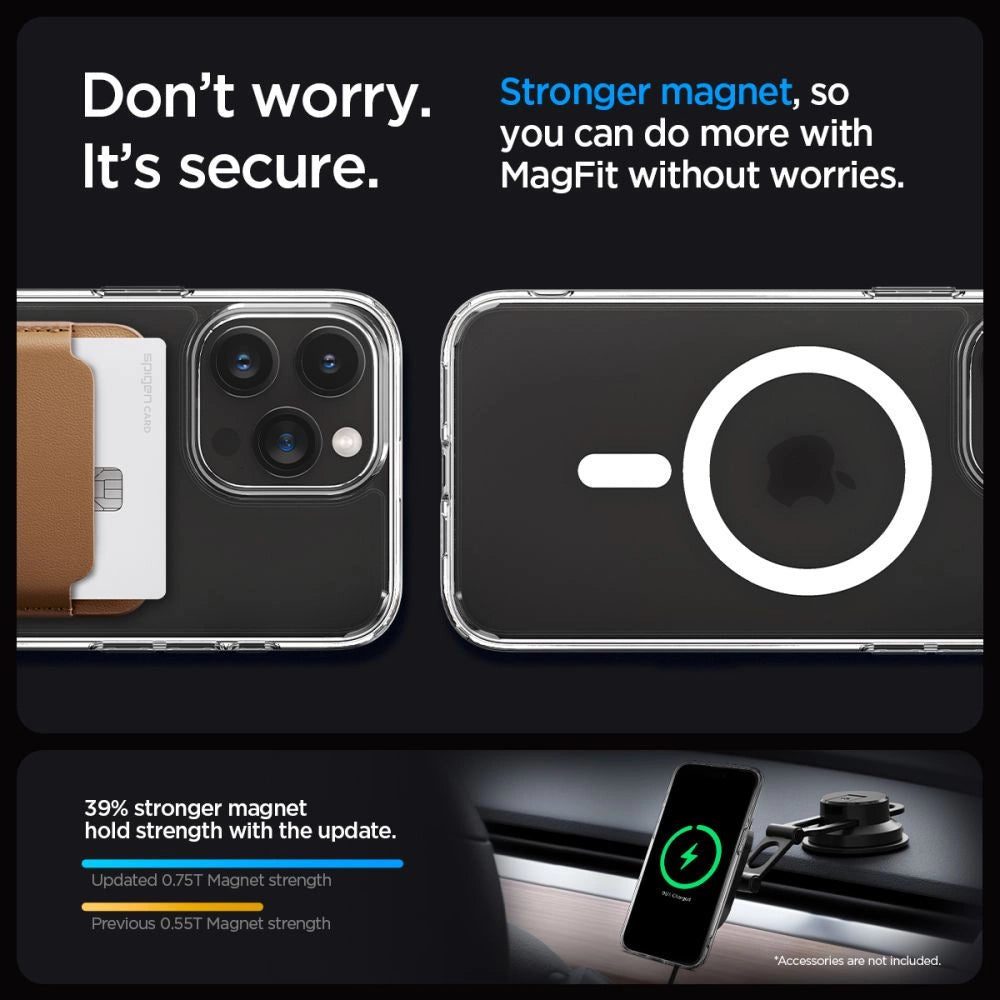 Spigen Ultra Hybrid Mag Case with MagSafe for iPhone 15 Pro - Clear Matte_11