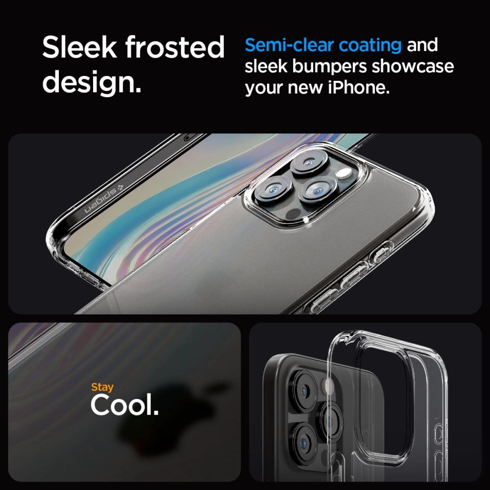 Spigen Ultra Hybrid iPhone 15 Pro Case - Clear Matte_6