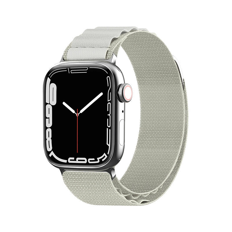Strap with Alpine steel buckle for Apple Watch 38/40/41 mm - silver_0